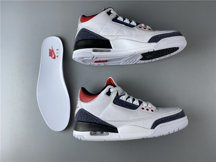 AIR JORDAN 3 RETRO "WHITE FIRE RED" CZ6431-100