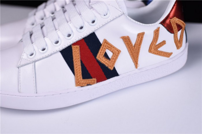 G*u*i ace embroidered low-top sneaker with loved 497090 dope0 9095